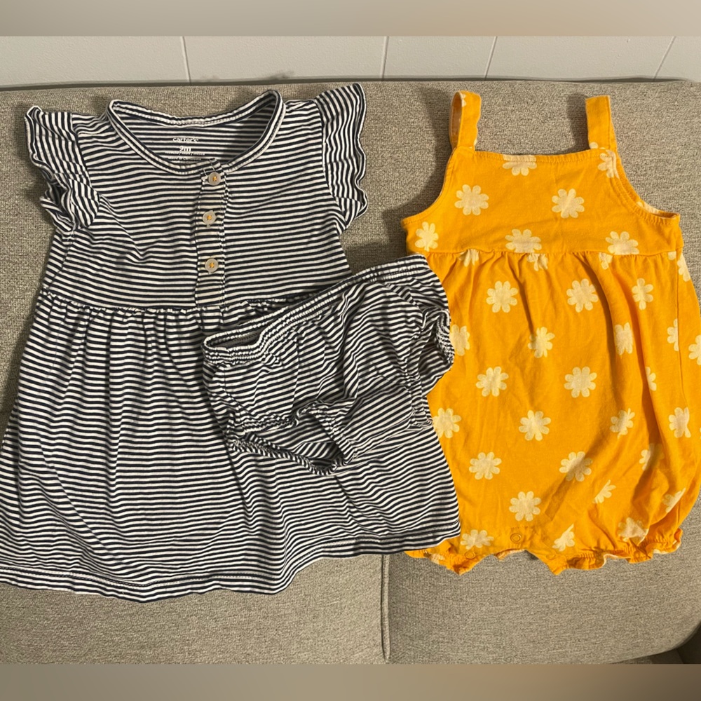 Baby girls matching outfits (3 pieces)